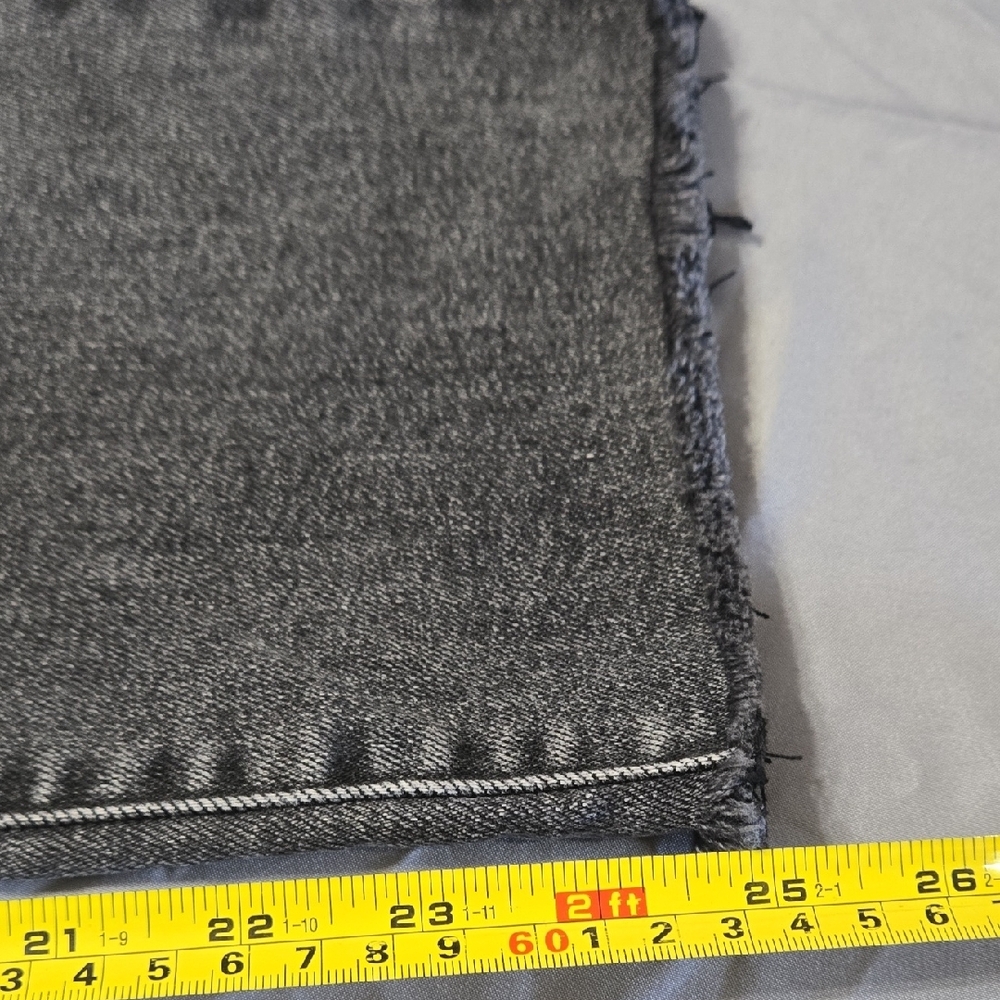 Eunina Sz 9 Charcoal Button-Up Cropped Jeans - Picture 7 of 8
